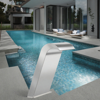 Fuente y cascada para piscina interior y spa al aire libre