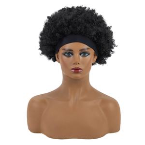 Marron foncé Haute Qualité Soie Glacée Petite Dentelle Bouclée Bandeau Couverture Longue Bouclée Fibre Synthétique Foulard Perruque Explosion Transfrontalière - Product Image 3