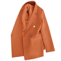 Blazer chic pour femme, couleur bonbon, double boutonnage, nouvelle collection 2026, coupe ajustée, veste de bureau élégante, blazer de travail