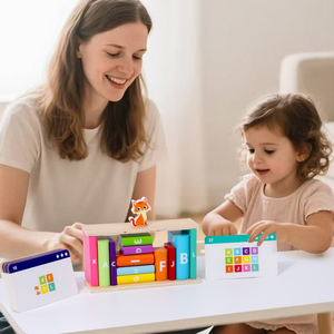 Customized Children Montessori Colorful Wooden DIY Model Building Blocks Cognitive Early Educational Toys for Kids Boys Girls - Product Image 2