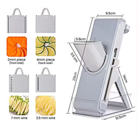 Mandoline Manuelle Multifonctionnelle pour Légumes, Hachoir et Coupe-Légumes de Cuisine
