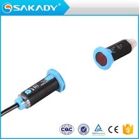 Barrière photoélectrique de sécurité SAKADY GL18 Series NPN PNP NO NC 15mm encastrée, à faisceau traversant, IP65, 12-24VDC