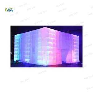 Outdoor inflatable Led tent wedding event party zone/dome air form/blow up event tent for sale