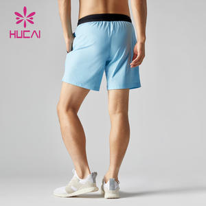 Benutzer definiertes Logo 5 Schrittplatz <span class=keywords><strong>Media</strong></span> <span class=keywords><strong>Pocket</strong></span> 4-Wege-Stretch Leichte Männer Feuchtigkeit transportieren des Training Running Sports Short - Product Image 4