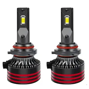 Lampu depan Led mobil, M8 Pro 150w lampu depan mobil Led 3570 CSP H7 H11 9005 9006 9012 H13 9004 9007 H4, kipas lampu depan Led otomatis