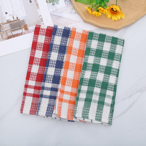 Checkered Kitchen Towel 38x66 Cm Polyester Cotton Absorbent <b>Rectangle</b> <b>Placemat</b> Tablecloth For Kitchen Use - Product Image 1