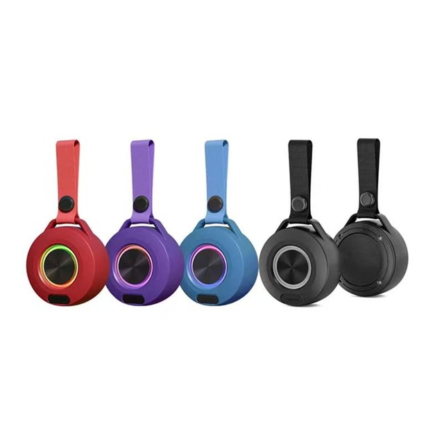 Best-selling Waterproof for Speaker 5W RGB LED Light Bass Vibrant Colors Portable Shower Outdoor Lanyard Plastic