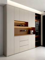 Buffet de salle à manger moderne de luxe en panneaux de bois avec rangement pour salon et mobilier de maison