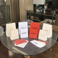 Emballage cosmétique personnalisé, parfum, petit sac en papier enveloppe créatif avec motif en relief doré à chaud