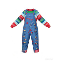 Costume Chucky Bestseller du film 'Child's Play' pour Halloween, tenue de cosplay unisexe en polyester pour enfants, saison 2