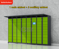 Baiwei 7/24 Saat Self Servis Teslim Alma ve Alma Plaj Depolama Dolabı Dış Mekan Su Geçirmez Akıllı Paket Dolabı
