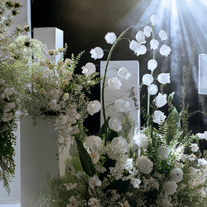 E069 giglio della valle fiore di carta decorazione di nozze fase sfondo decorazione fiore fiori di carta fatti a mano - Product Image 6