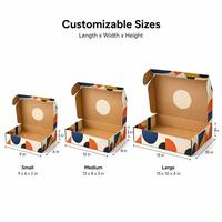 Boîte d'expédition en carton ondulé en papier kraft imprimé sur mesure, emballage écologique pour vêtements, boîte cadeau, boîte d'abonnement, logo