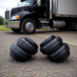 Sacs de suspension pneumatique pour camion 2500 lb 1/2"NPT, ressort pneumatique en caoutchouc à double soufflet pour ensemble de suspension de camion lourd - Product Image 2