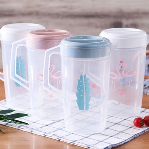 Bình Nước Dung Tích Lớn 2L Ấm Trà Nhựa Tái Sử Dụng Bình Nước Giải Khát Trong Suốt Ấm Trà Lạnh Với Bốn Cốc - Product Image 5