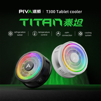 Anneau lumineux de refroidissement pour tablette PIVA T300 45W avec contrôle intelligent de la température NTC, refroidissement par glace TEC et contrôle par application pour le gaming