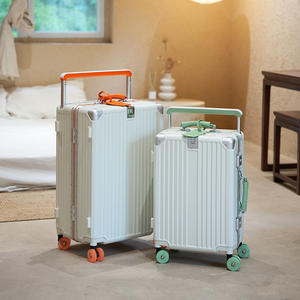 <span class=keywords><strong>Maleta</strong></span> de Viaje con Ruedas, Gran Capacidad, Estructura de Aluminio, Transparente, con Ruedas de Patinaje Coloridas y Asa Cómoda, Venta Caliente de Fábrica - Product Image 3