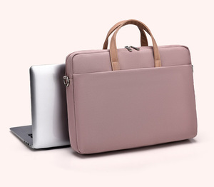 Wholesale 2024 New 14"/15 Inch Business File <b>Bag</b> Mutil Color Tote Shoulder <b>Computer</b> Handbag Laptop <b>Bag</b> with Trolley Straps - Product Image 1