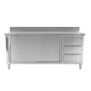 Hotel Commercial Kitchen Catering Restaurant Equipment Supplies Commercial Grade <strong>Stainless</strong> <strong>Steel</strong> <strong>Prep</strong> Work <strong>Table</strong> - Product Image 1