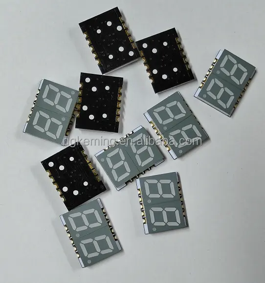 Белый двойной цифра 0,39 дюймов 7 сегмент smd led дисплей 0,39 "2 разряда