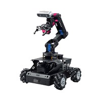 Coche Robótico Raspberry Pi 5 ROS2 con Brazo Robótico, Visión de Profundidad, Mapeo SLAM, Navegación, IA, Modelo Grande C2