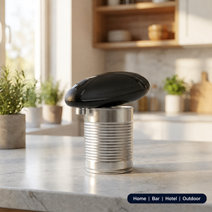 Ouvre-boîte électrique sans fil rechargeable USB-C en acier inoxydable, à bord lisse, à une touche, pour restaurant et bar - Product Image 5