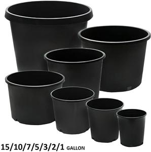 Best price 1 2 2.5 3 5 7 10 Gallon High Quality Black Nursery Flower Plastic Pots