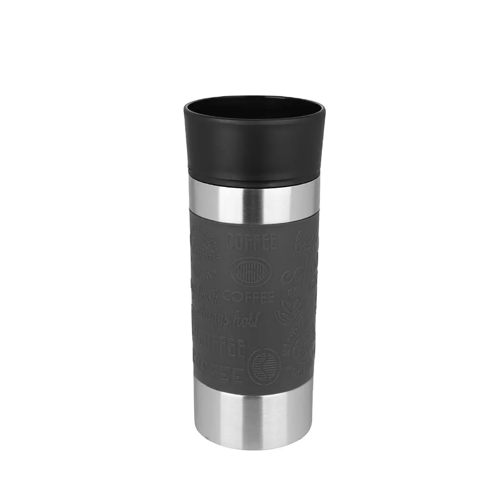 Fashion design car mug tazza da caffè da viaggio in acciaio inossidabile 18/8 a doppia parete con labbro 360 sip