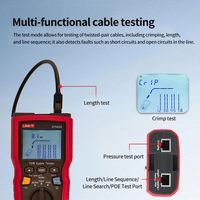 Kit de Probador de Cables TDR UNI-T UT685A, Localizador de Pares Trenzados POE, Detector de Secuencia de Longitud, Rastreador de Cables para RJ45 RJ11, Buscador de Líneas