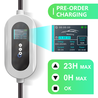 Chargeur portable OEM ODM 7kW 32A à courant réglable, chargeur AC d'urgence Type 2 pour véhicule électrique BYD