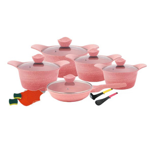 Juego de Ollas Coreanas de 15 Piezas con Degradado de Color, Antiadherente, de Aluminio, Apto para Horno - Product Image 3