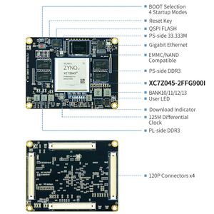 Placa de Desarrollo Experimental FPGA al por Mayor XILINX ZYNQ7000 PZ7035 PZ7045 PZ7100 Placa Base con Ethernet PCIE - Product Image 3