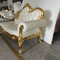 Chaise longue baroque deux places en tissu capitonné pour hôtel, villa, bureau à domicile, usage commercial, cabine photo de mariage – Amérique du Nord