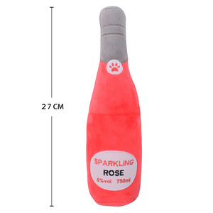 Juguete de Peluche con Forma de Botella de Vino para Perros, Personalizable, con Sonido, Venta al Por Mayor - Product Image 3