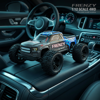 Nouvelle voiture RC HOSHI N517 Frenzy 1/12 Brushless 4WD 70KM/H, camion haute vitesse tout-terrain, véhicule jouet RTR avec batterie 3S