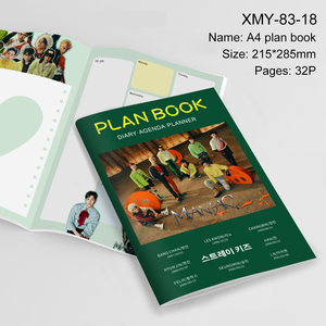 Link Totale |   Agenda giornaliera A4 per l'auto-cura Kpop Stray Kids/Enhypen, 1 pezzo, copertina rigida, quaderno per registrare le cose quotidiane - Product Image 4