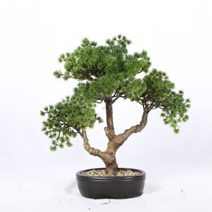 Recién llegado, decoración del hogar, pino en maceta, árbol pequeño Artificial, plantas artificiales de plástico, planta de bonsái de pino verde - Product Image 1