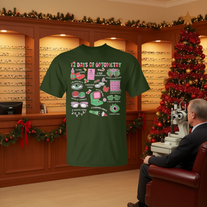 T-shirt 12 Days Of Optometry Christmas Eye Dr Optician Sight Squad - Product Image 3