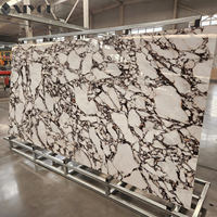 Baldosa de Porcelana Pulida de 1600x3200 con Aspecto de Mármol, Piedra Artificial, Losa de Cuarzo Calacatta, Baldosa de Piedra Sinterizada para Piso