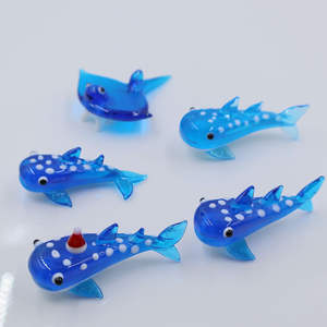Handgemaakte glazen kunstwerken, blauwe geassorteerde Murano lampwork miniatuur kleine glazen oceaanvisjes figuurtjes voor <span class=keywords><strong>aquarium</strong></span> - Product Image 3