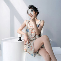 Neues Damen-Sommer-Set mit Blumenmuster aus Dünnem Viskose-Stoff, Atmungsaktiv, Antibakteriell, Übergröße, Sexy Zweiteiler mit Shorts im Europäisch-Amerikanischen Stil