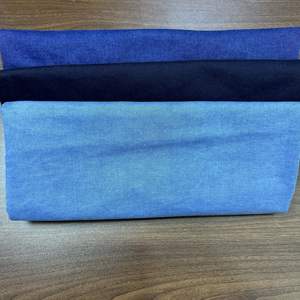 قماش دنيم أزرق من ليزهي فوشان، 100% قطن منسوج، مضاد للكهرباء الساكنة، ثقيل الوزن، للملابس العصرية، 12 أونصة، الحد الأدنى للطلب 3000 متر - Product Image 6