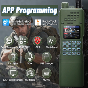 Baofeng AR-152 Pro GPS Walkie Talkie Radio Bidirezionale con Batteria da 12000mAh, Ricetrasmettitore Tattico a Lungo Raggio PRC-152 Multibanda - Product Image 1