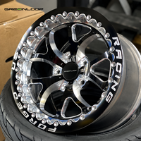 Jantes de course multi-rayons en aluminium forgé noir GL 15x9J 17x4 18x10J Beadlock Drag Rims compatibles avec Mustang GT Supra GTR