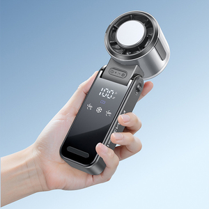 High Quality Lightweight Portable Handheld <b>Mini</b> Electric Rechargeable <b>Fan</b> 3000mah Battery Foldable Design for Car <b>USB</b> Gadget - Product Image 2