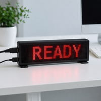 Letrero LED P10 Personalizado con Mensaje Desplazable, Control por WiFi a través de Aplicación, Texto Animado, Letrero de Escritorio de Doble Color