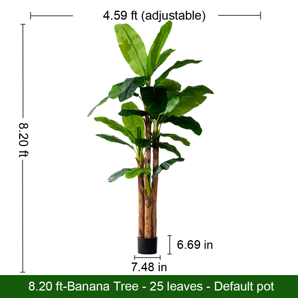 8.2FT/250CM-Simulated Banana Tree
