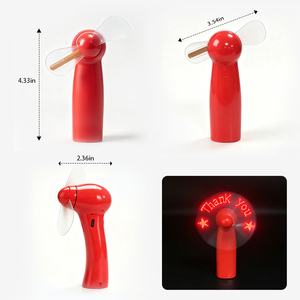 Mini Ventiladores LED con Mensaje Publicitario, Regalo para Eventos, Ventilador LED Portátil con Mensaje Personalizado, Ventilador LED con Texto y Carga USB - Product Image 2