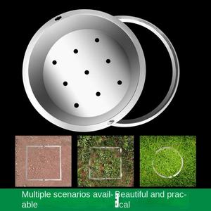 Modern 304 Stainless Steel Lawn <b>Manhole</b> <b>Cover</b> <b>Round</b>/Circular Square Sewer Greening Planting Invisible Sunken Straw Basin - Product Image 3