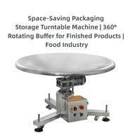 Plateau tournant rotatif en acier inoxydable 304, gain de place |   Polisseuse rotative automatique à 360° pour l'industrie du plastique, du métal et alimentaire
